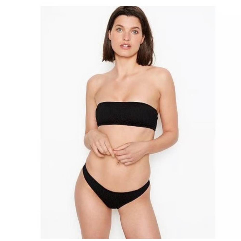 Victoria’s Secret Black Bandeau Bikini Set